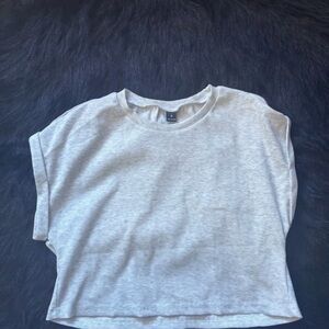 Gray Short Sleeve Top